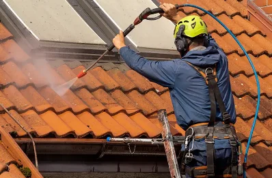 Démoussage et hydrofuge de toiture à Vézelois